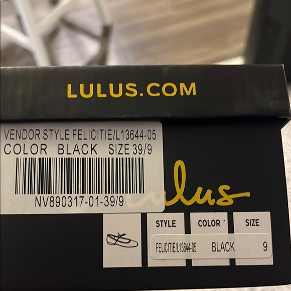 NEW Lulus Black Mary Jane Flats with Bow - Picture 7 of 9
